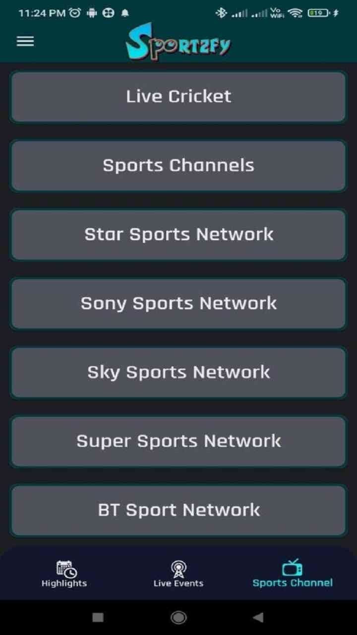 Sportzfy TV APK LMA